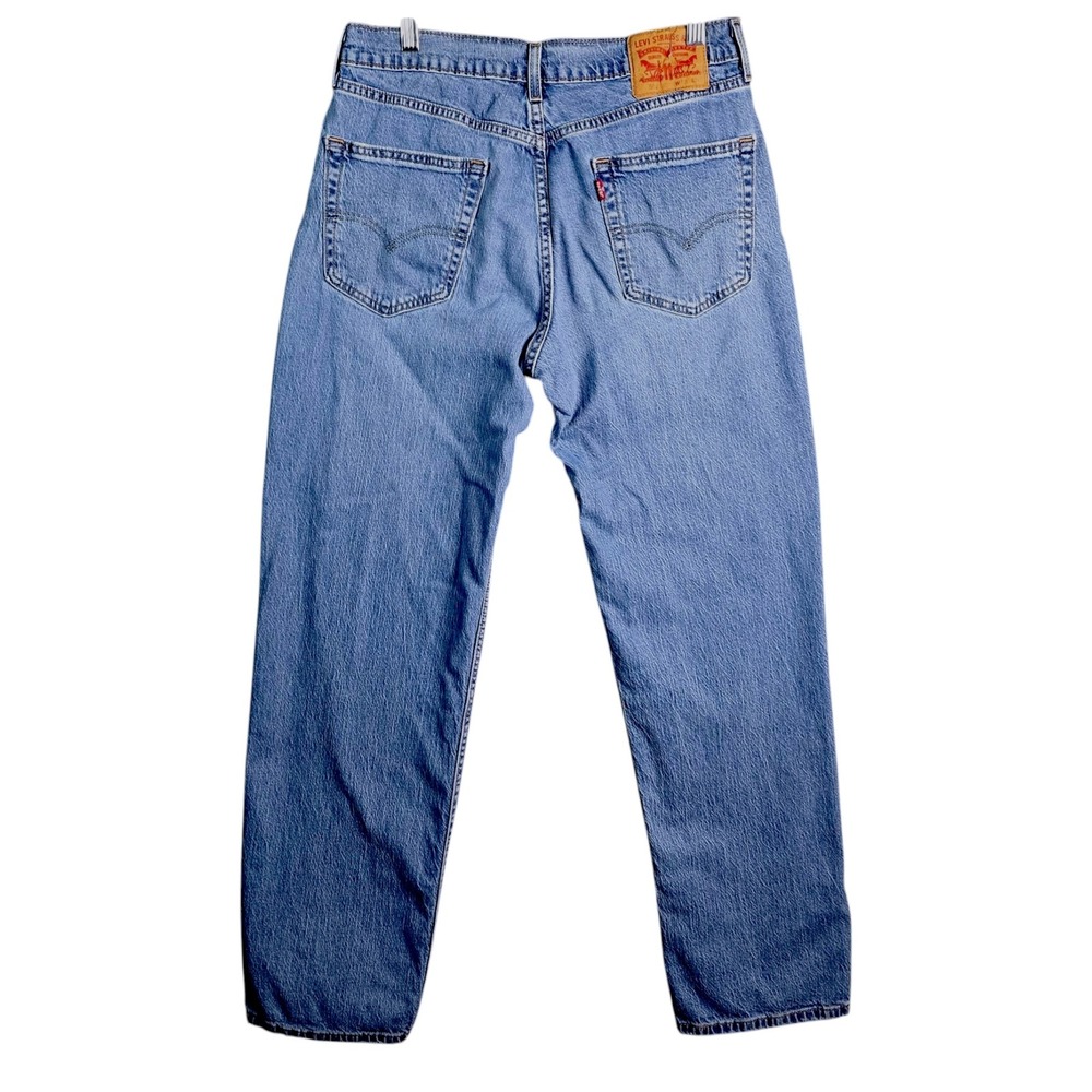 Levis 550 Relaxed Fit Tapered Leg Blue Denim Jeans Mens 31x32 (Actual 31x29)